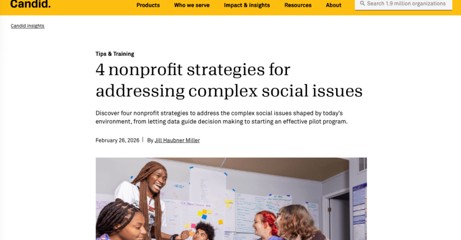 Candid shares 4 strategies from Jill Miller to tackle complex social challenges